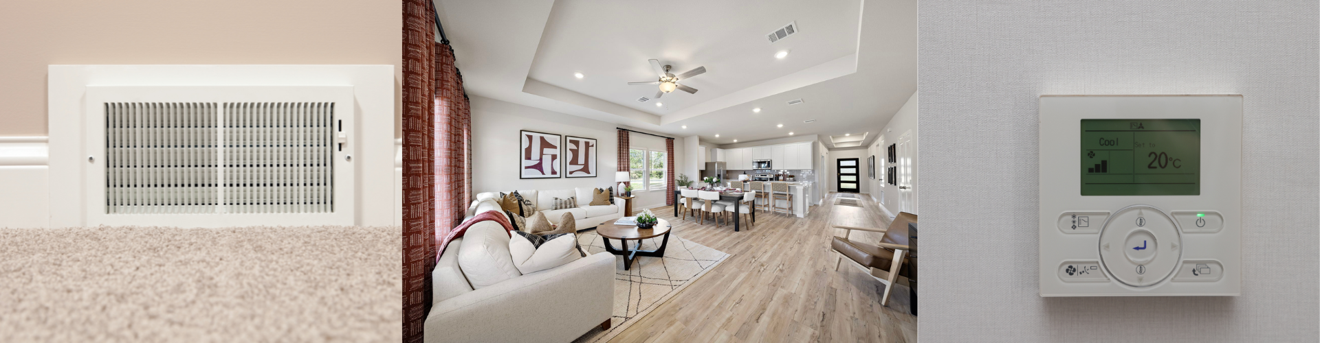 A living room with a large television.