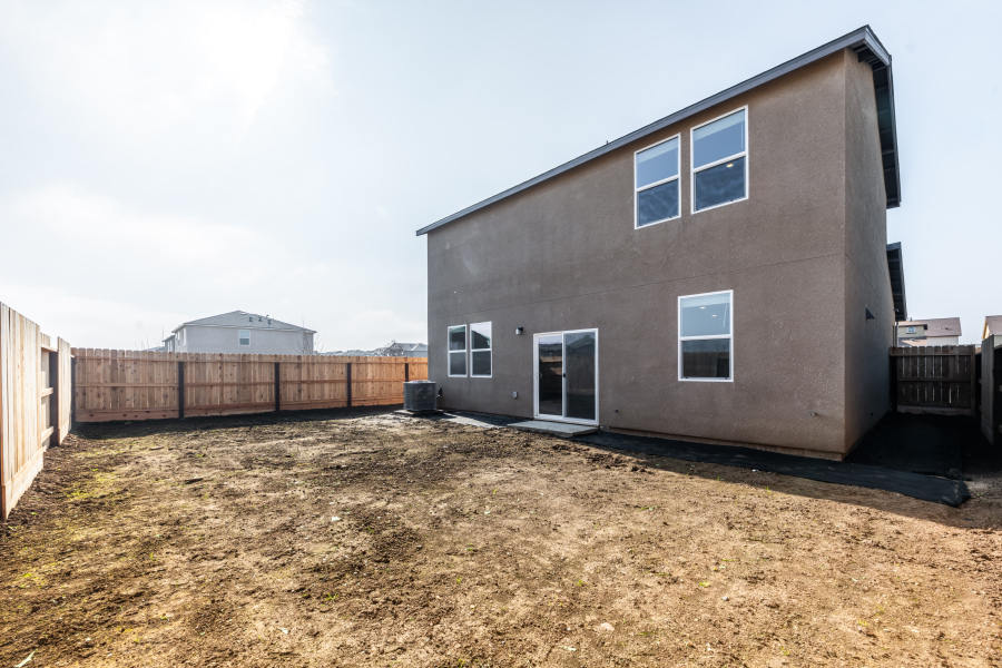 A building with a fence around it.