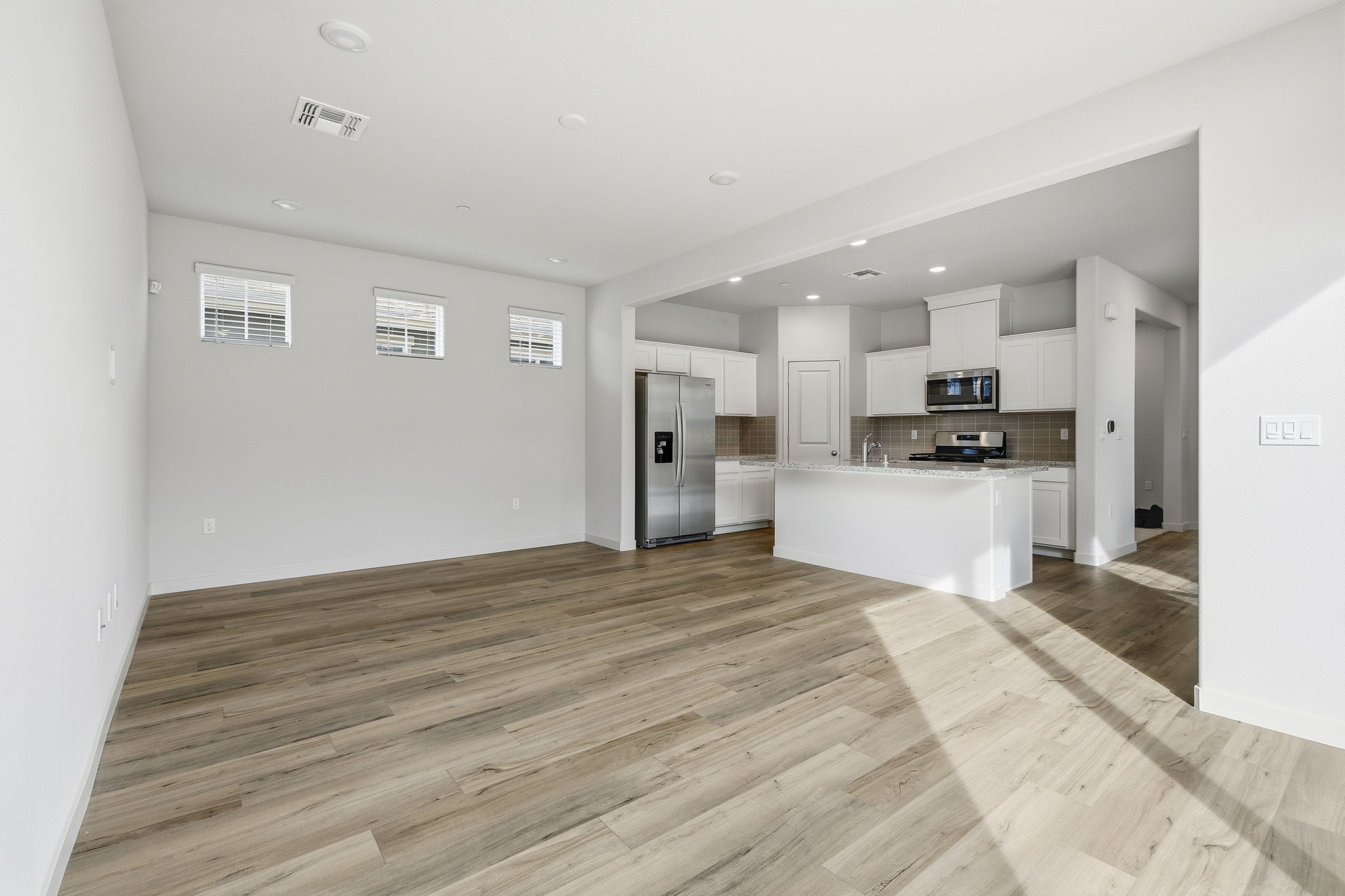 A large empty kitchen.