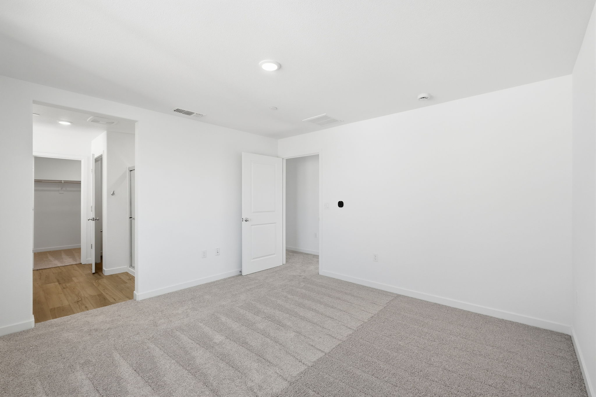 A room with white walls.