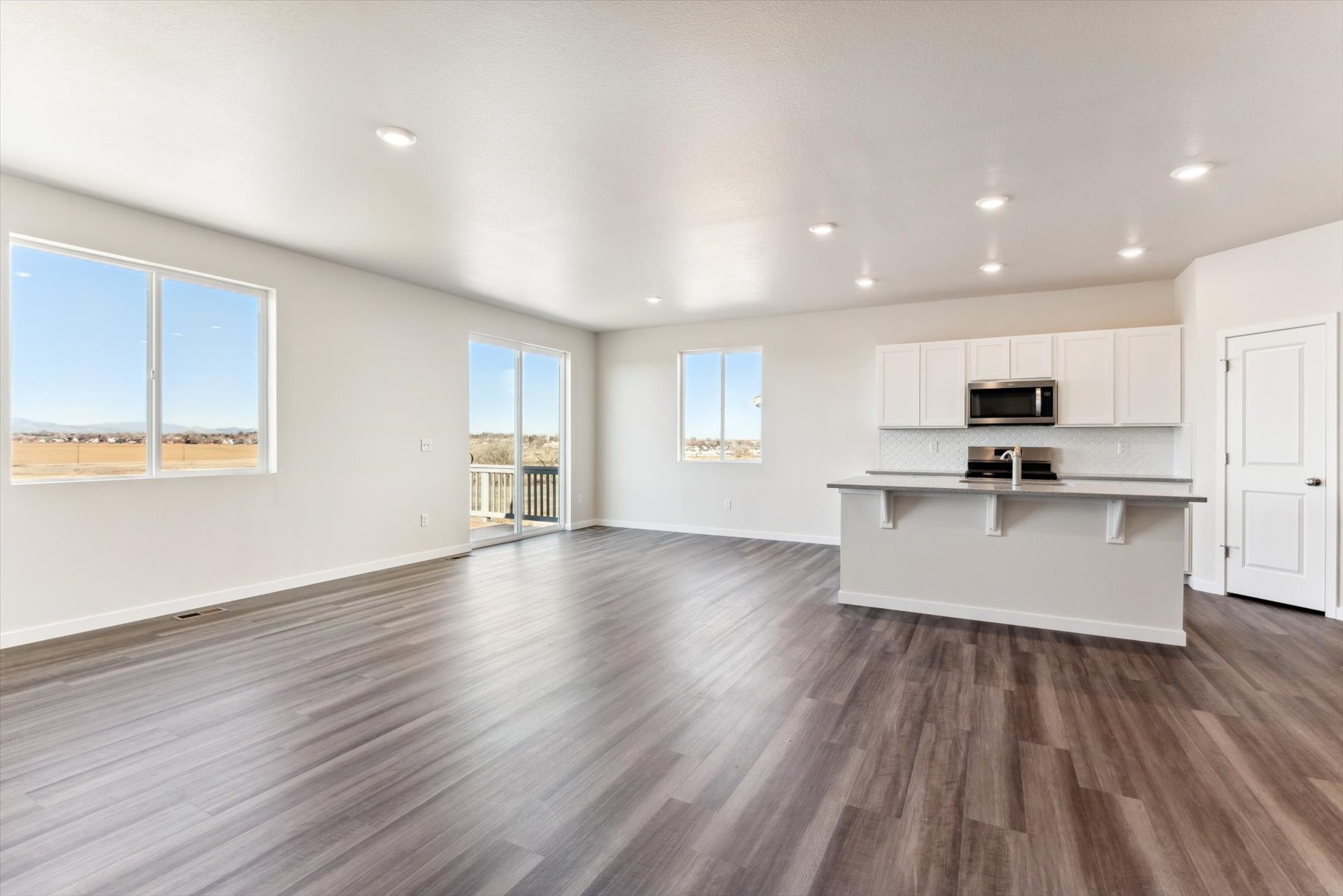 A large empty kitchen.
