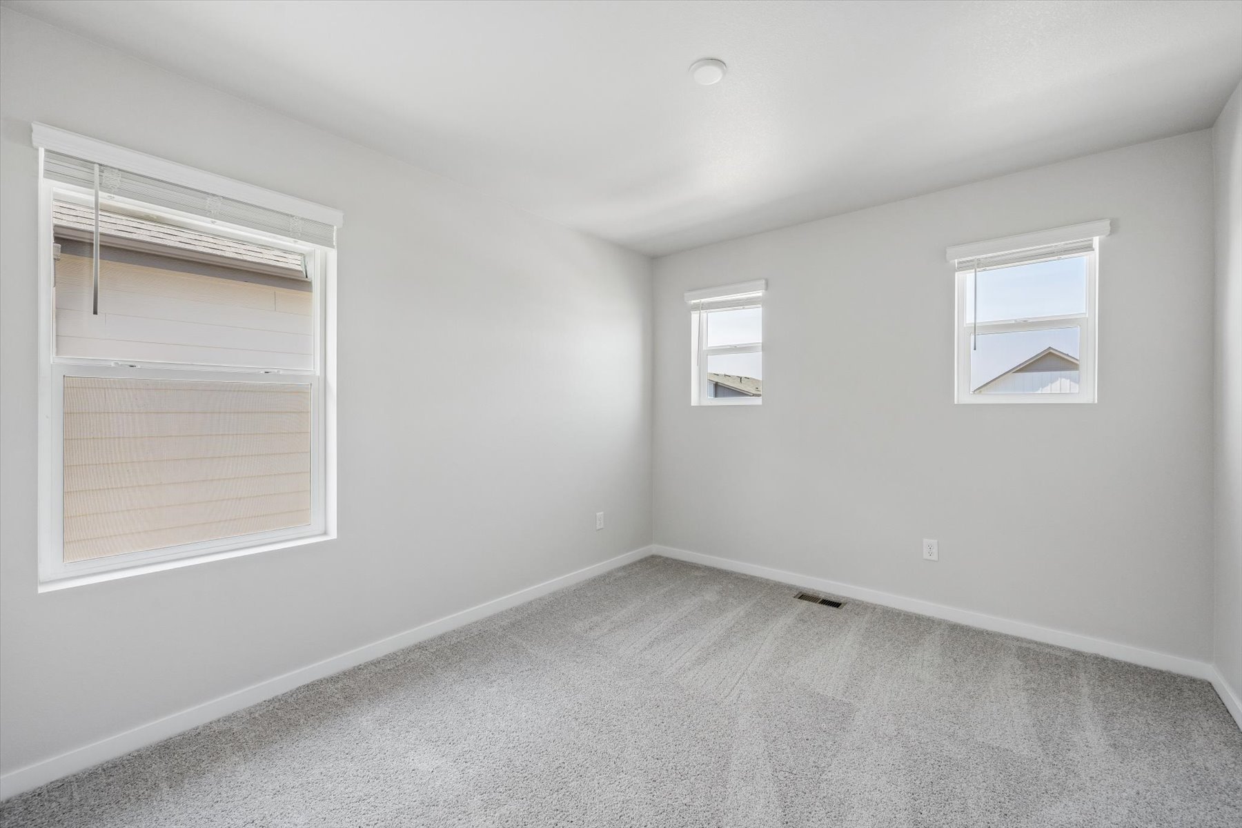 A room with white walls.