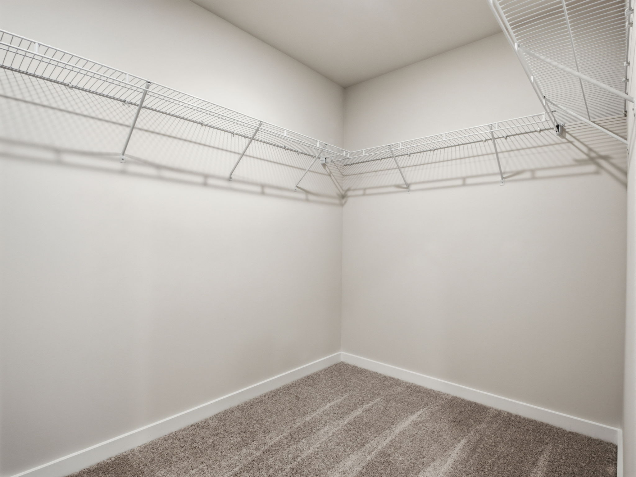 A room with white walls.
