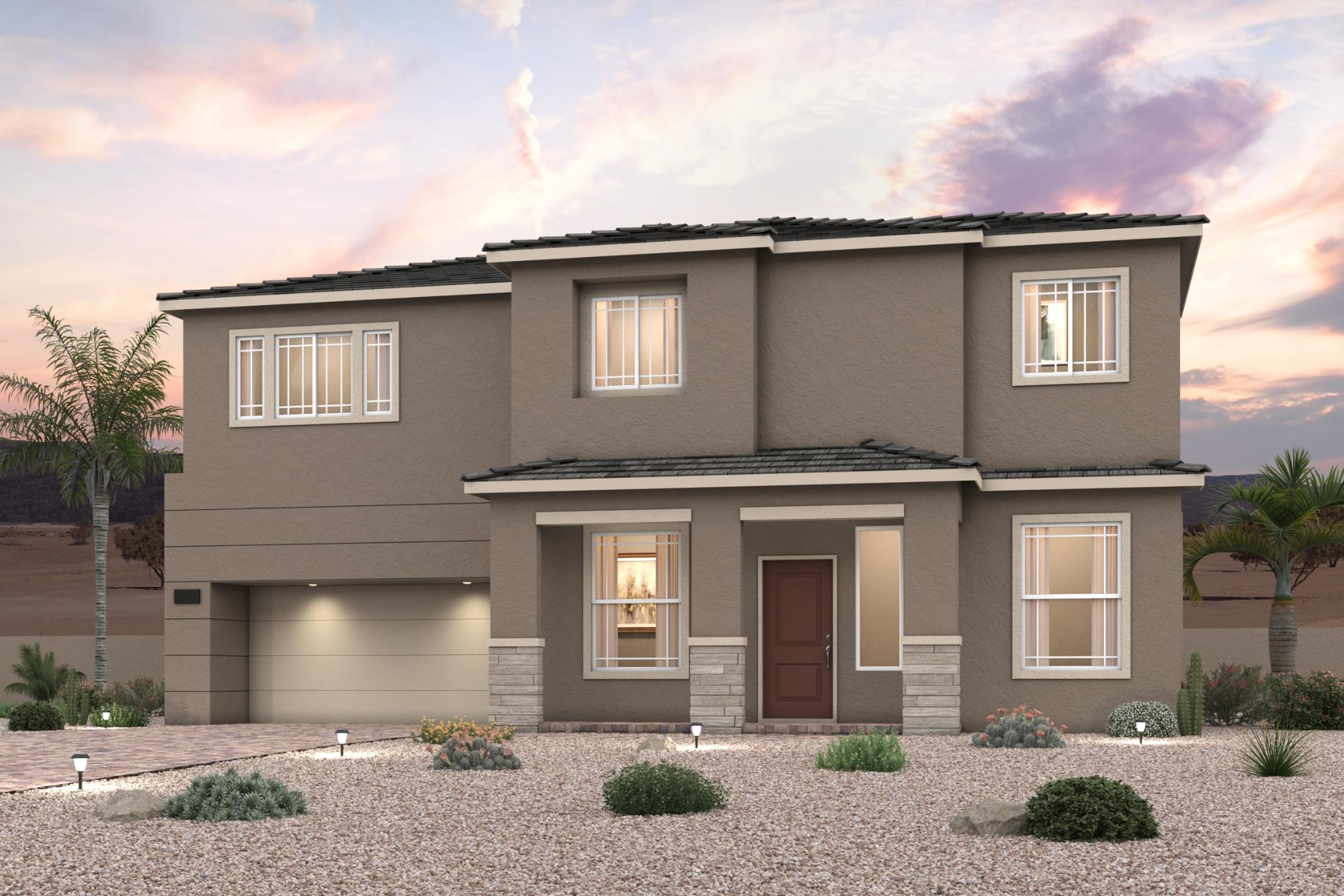 A house with a gravel driveway with Green-Meldrim House in the background.