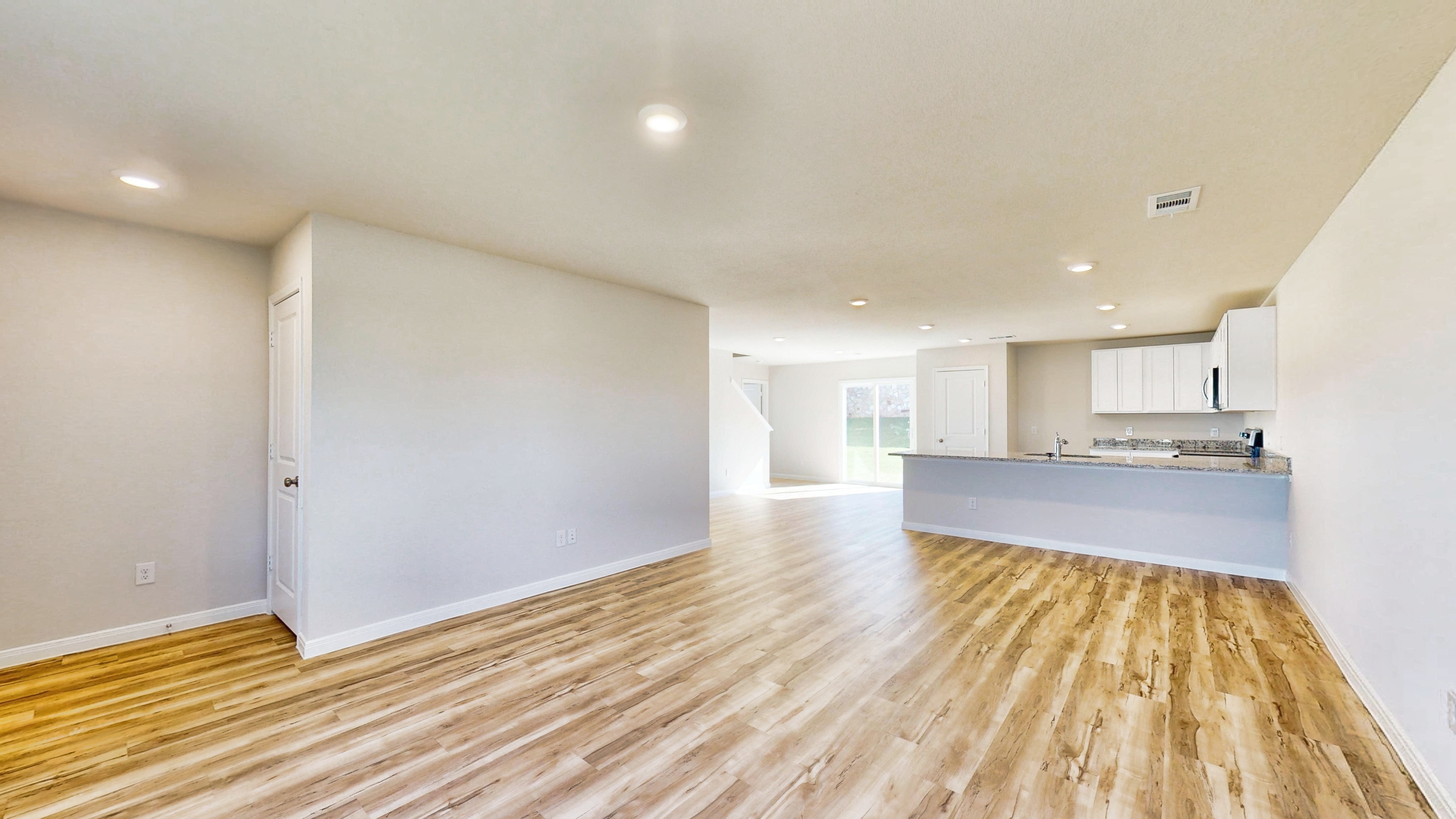 A large empty room.