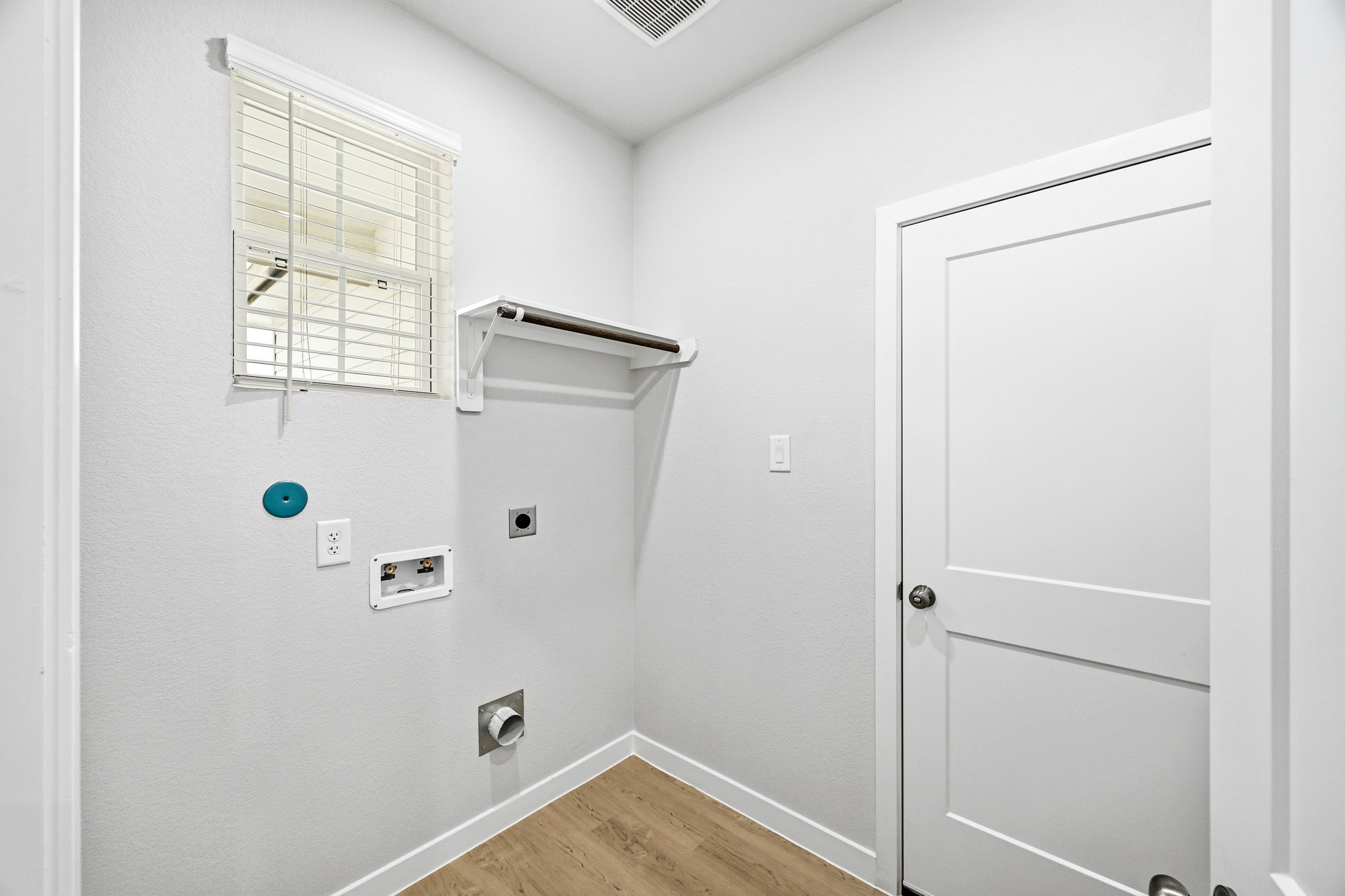 A room with white walls.