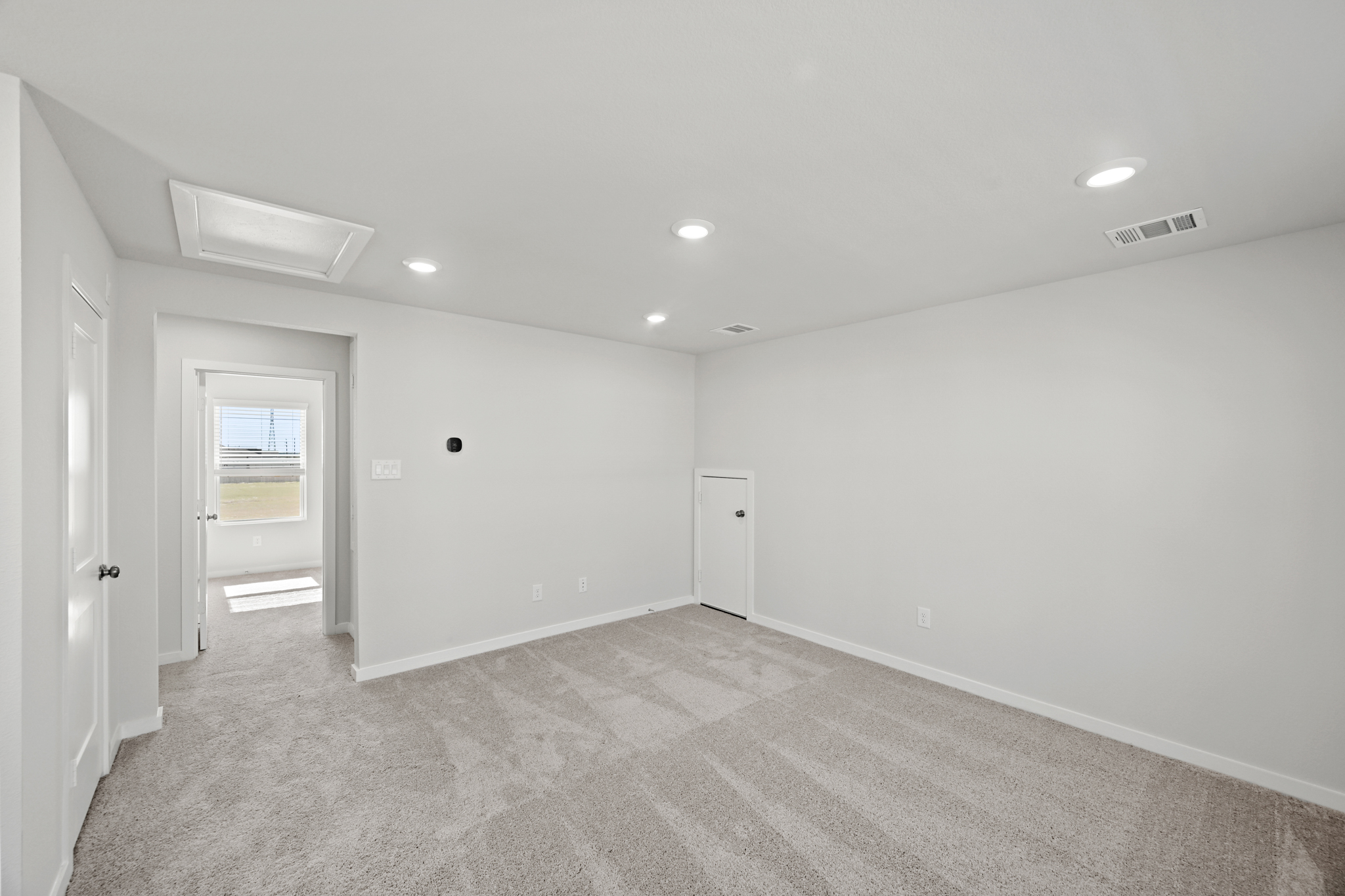 A room with white walls.